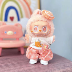 Pink & Orange Cute Kitty Outfit + Kd White Leather Shoes