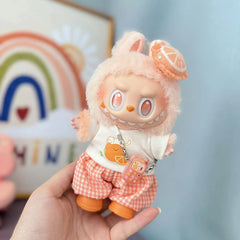 Pink & Orange Cute Kitty Outfit + Orange Boots