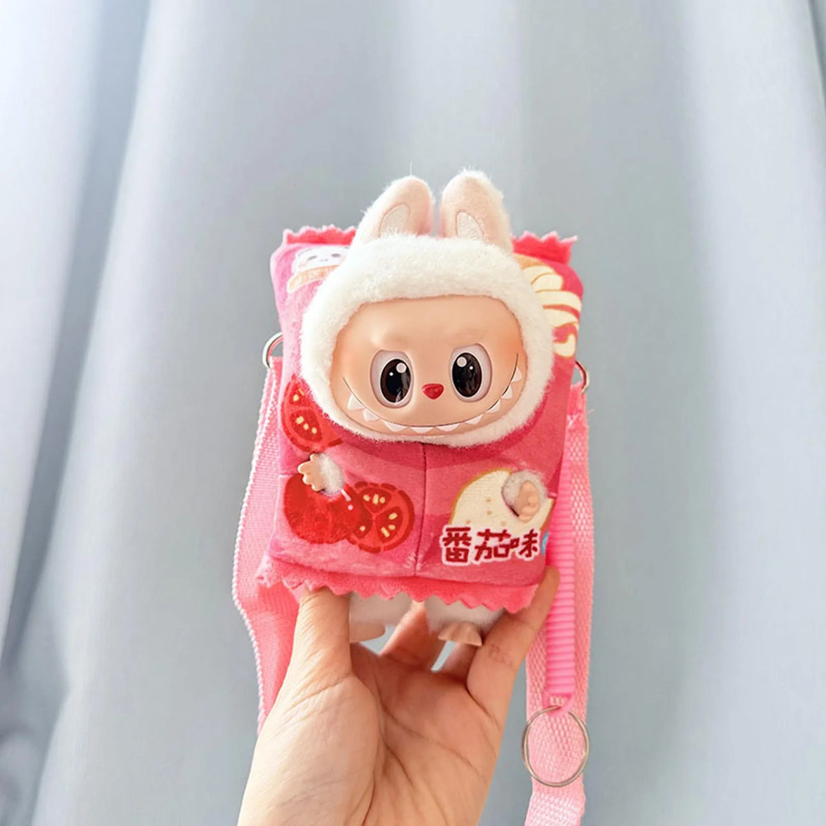 Pink Potato Chip Doll Clothes Bag