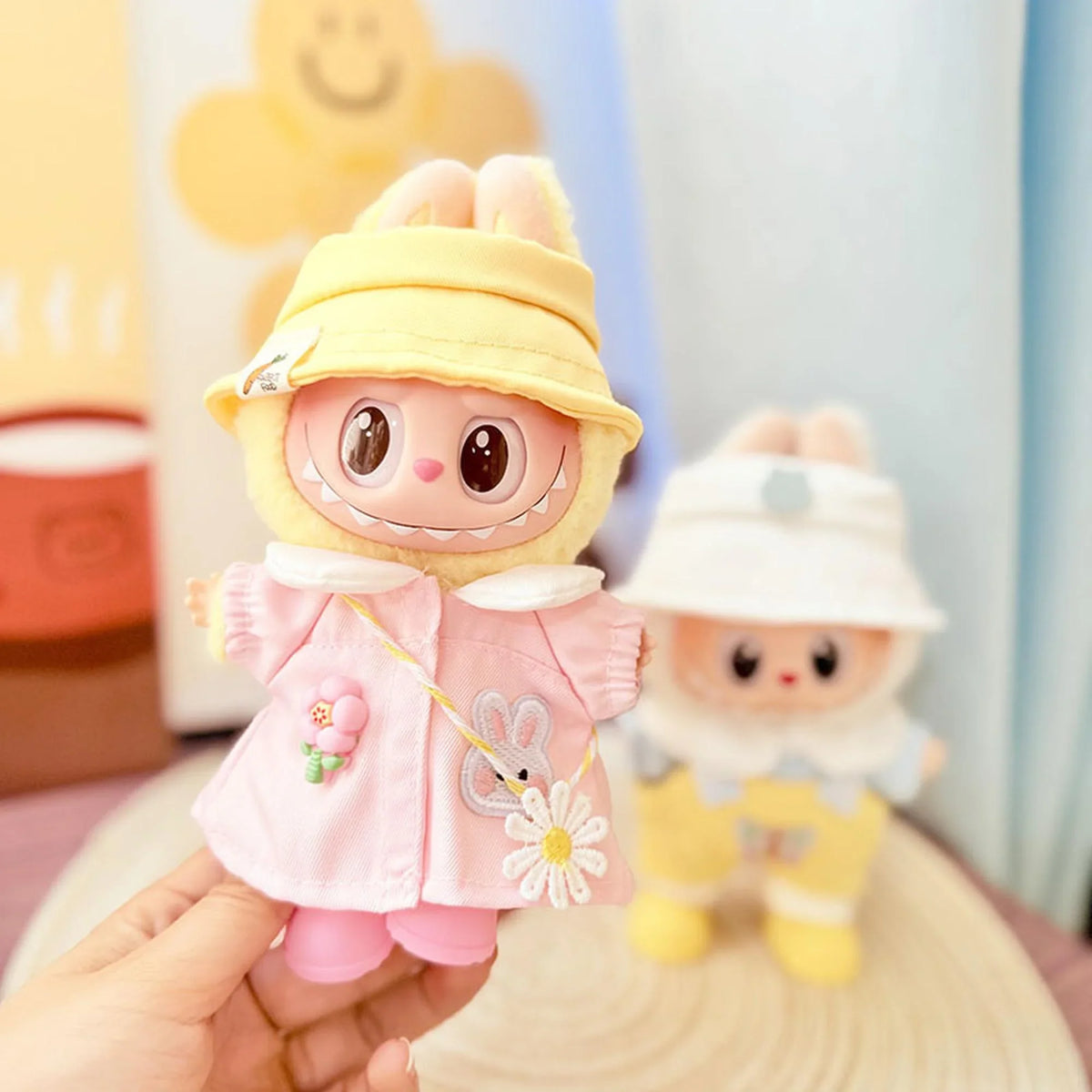 Pink Rain Boots + Daisy Bunny Travel Outfit