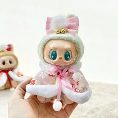 Pink Sakura Stole And Pendant Two-Piece Set