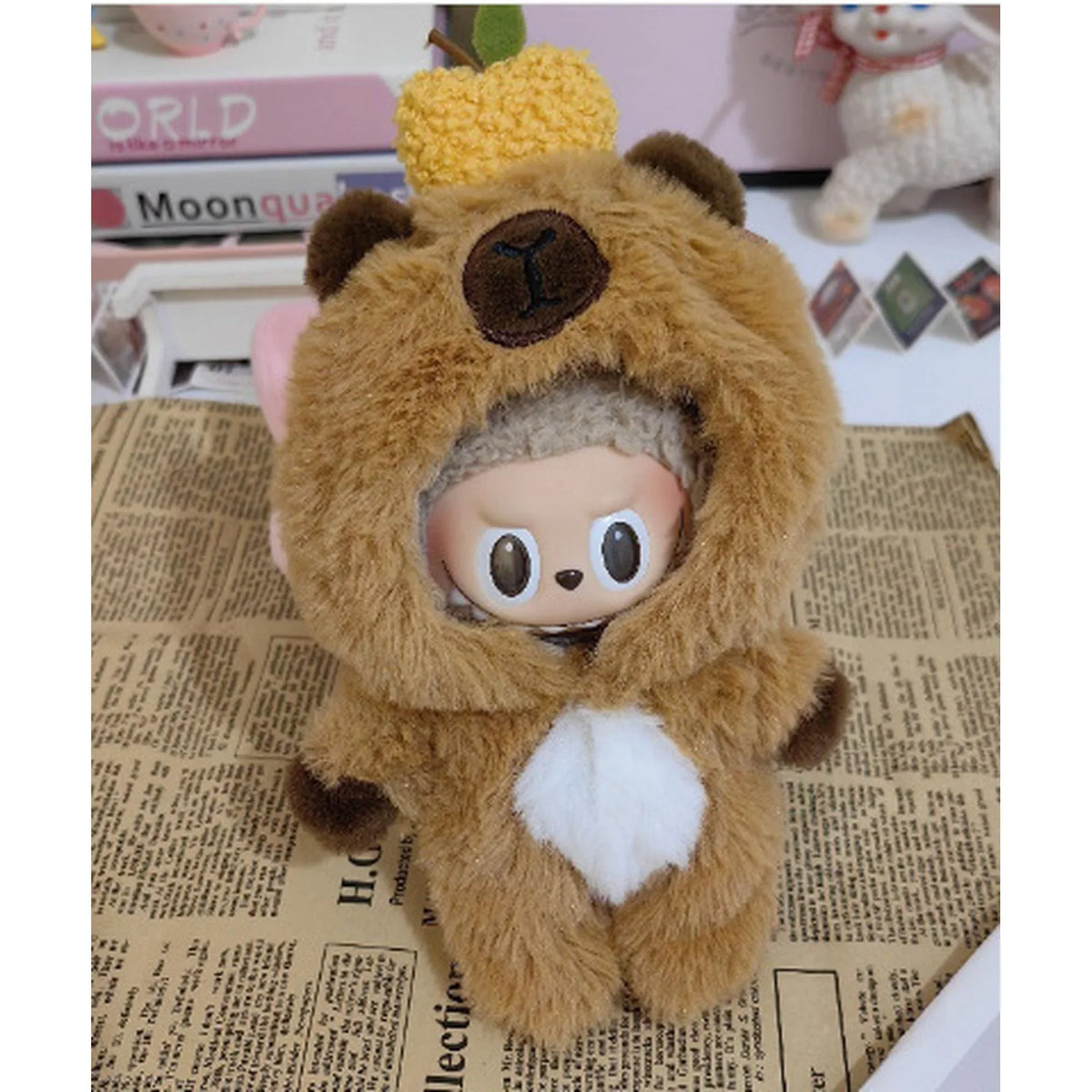 Plush Keychain Kapibara Onesie