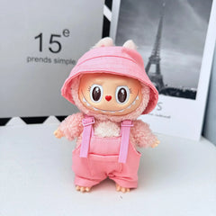 Pocket Belt Overalls Set In Pink