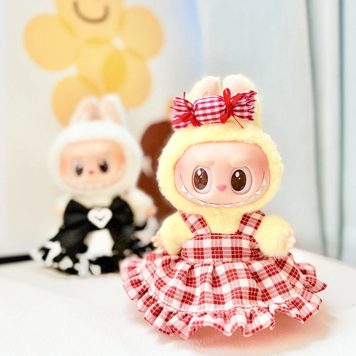 Red Plaid Candy Skirt Charm