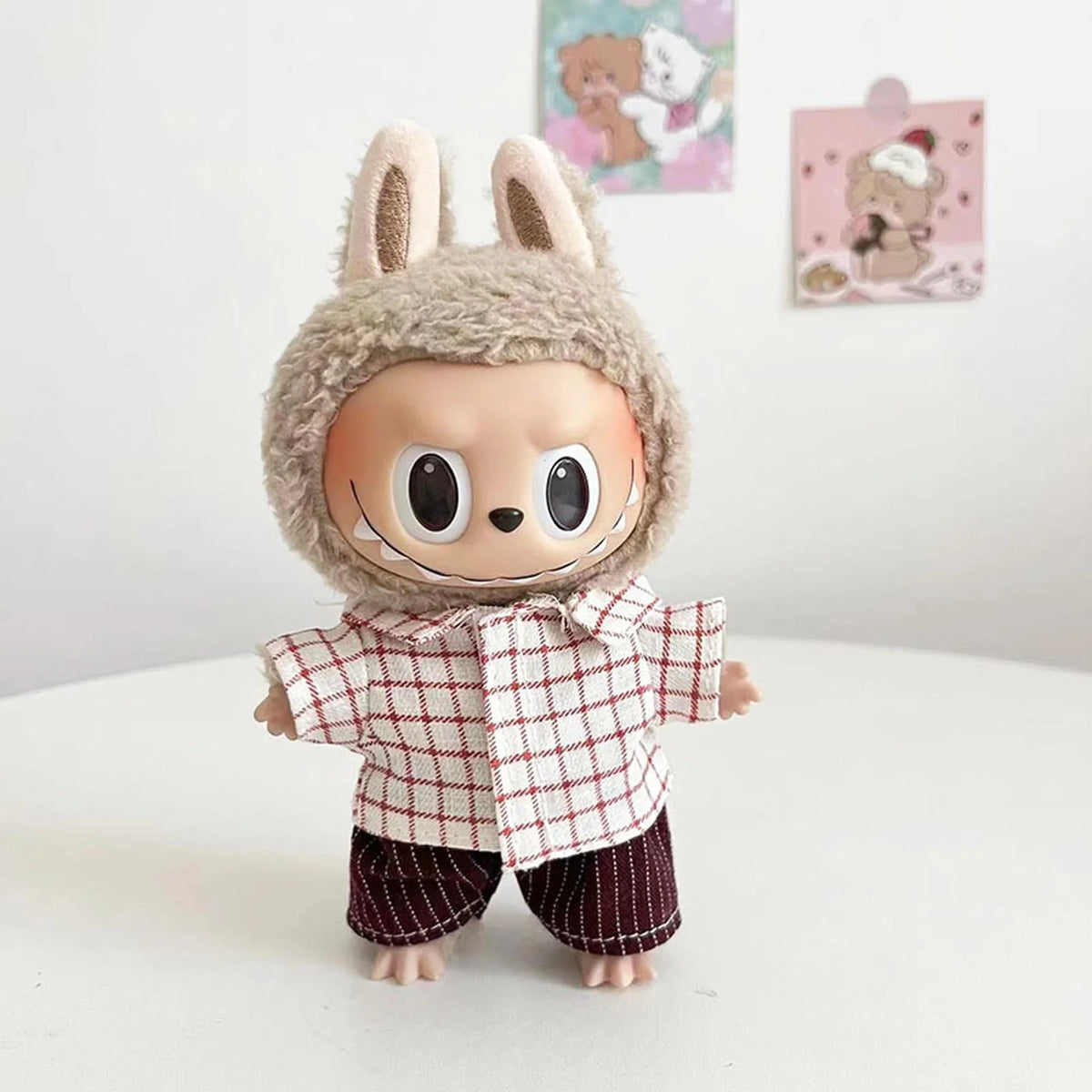 Red Plaid Casual Coord Set