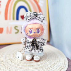Retro-Chic White Dress + White Princess Shoes + White C Bag