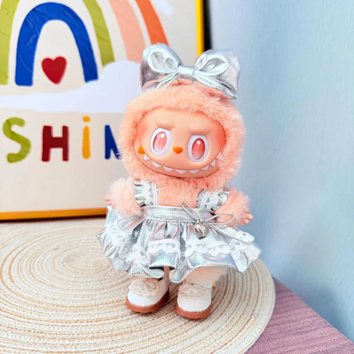 Silver Moonlight Dress + White Princess Shoes