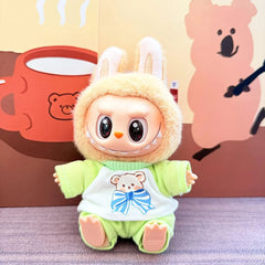 Sj Green Bear Short Sleeve T-Shirt Two-Piece Set