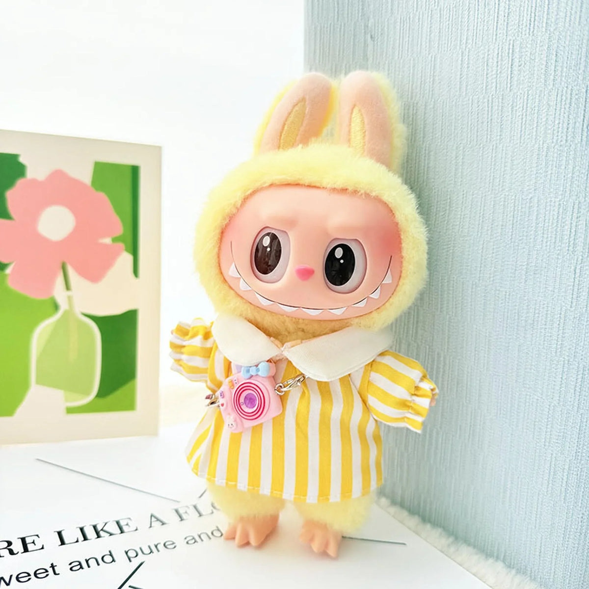 Spring Outing Yellow Striped Dress Set