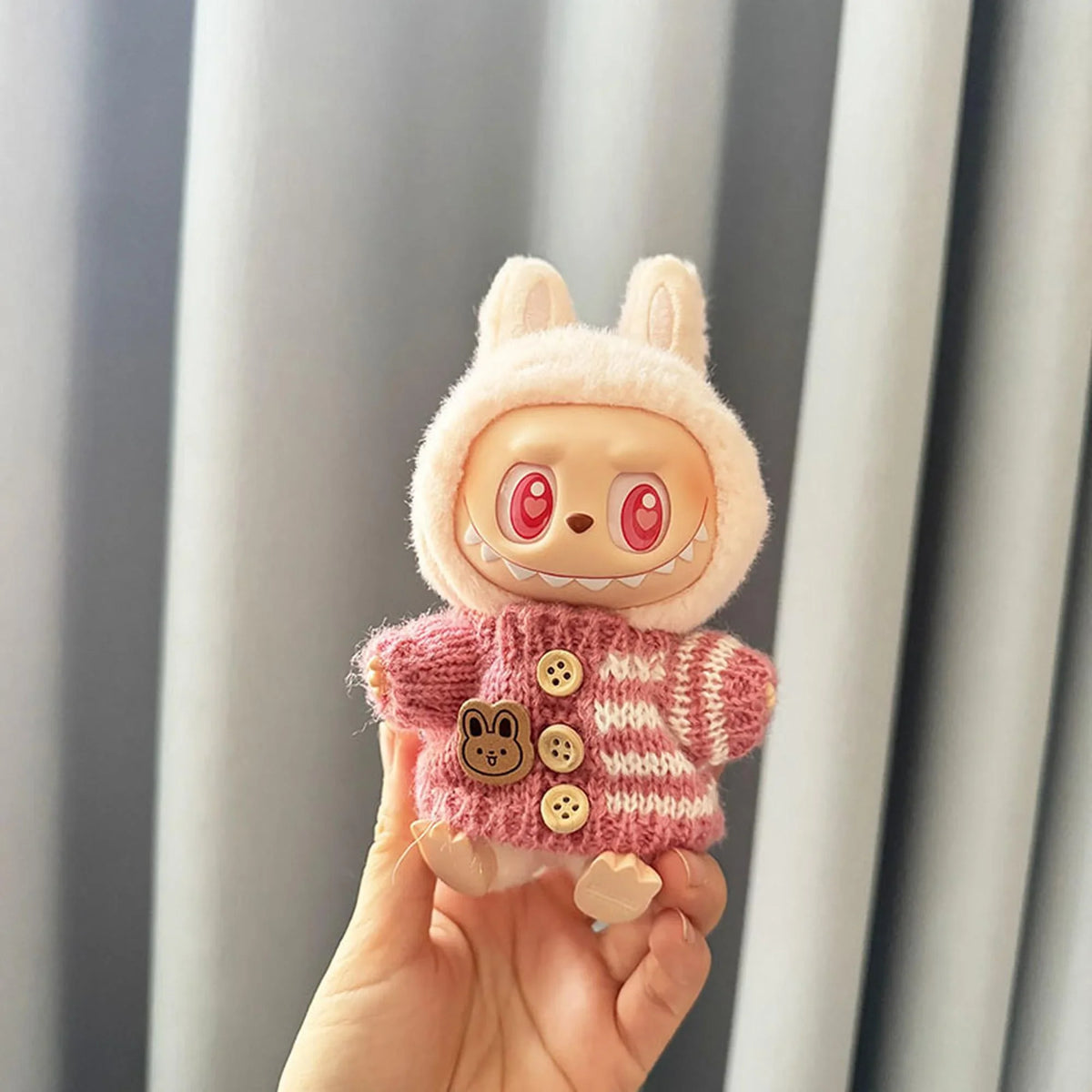Striped Button Pink Sweater