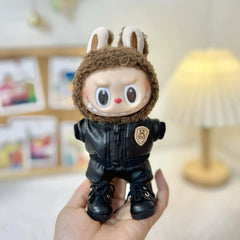 Ultra-Cool Leather Jacket Three-Piece Set