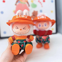 Watermelon Bear Overalls In Orange + Orange Boots