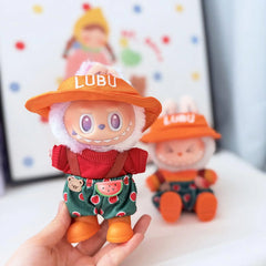 Watermelon Bear Overalls With Red + Orange Boots