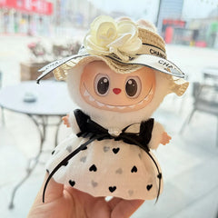 White Brim Straw Hat + Camellia Love Dress