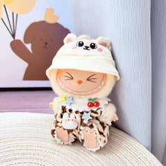 White Bunny Hat + Cherry Leopard Outfit