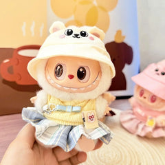 White Bunny Hat + Sweetheart Schoolgirl Dress In Yellow