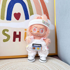 White Canvas Shoes + Radio Overalls Set