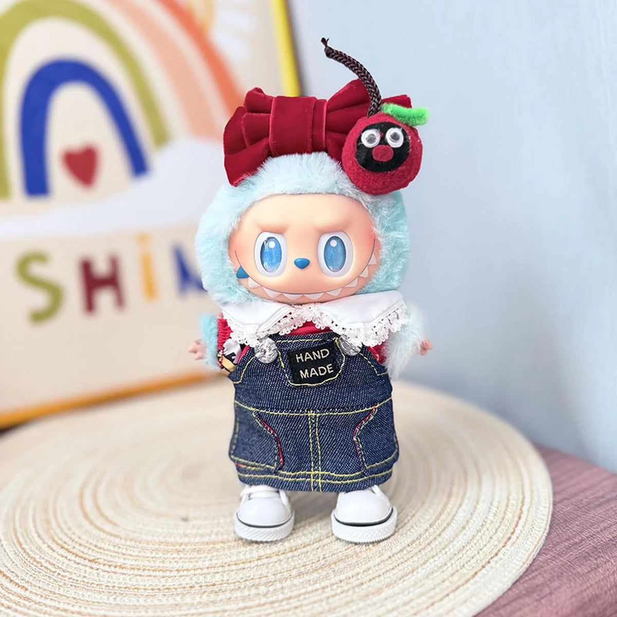 White Canvas Sneakers + Baby Cow Denim Set