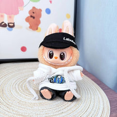 White Didi Hoodie + Black Jeans + Black Bubu Cap