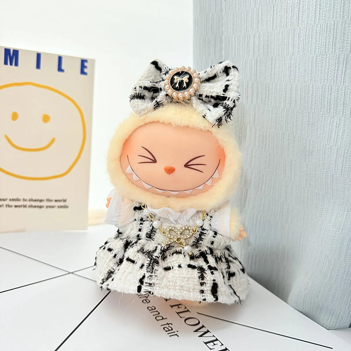 White Golden Silk Heroine Dress