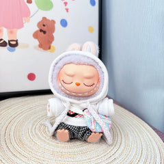 White Nike Hoodie + Houndstooth Pants + Colorful Vv Bag