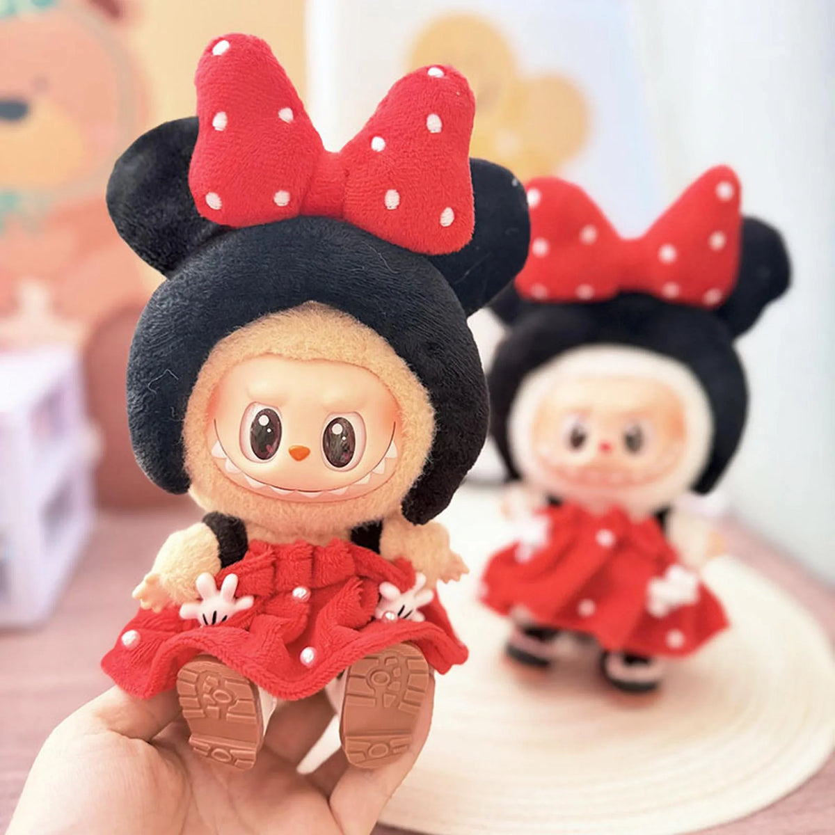 White Princess Shoes + Minnie Polka Dot Princess Dress