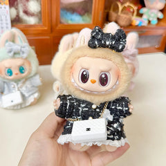 White Small C Bag + Classic Chanel-Style Black