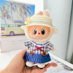 White Square-Toe Shoes + Yellow Floral Bucket Hat + Sweetheart Sailor Dress