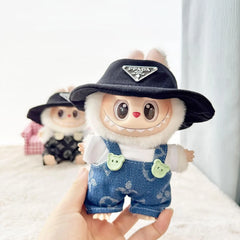 White Tee + Blue Brand Overalls + Ppd Cap
