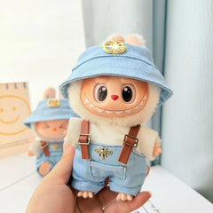 White Tee + Sky Blue Gg Two-Piece Set