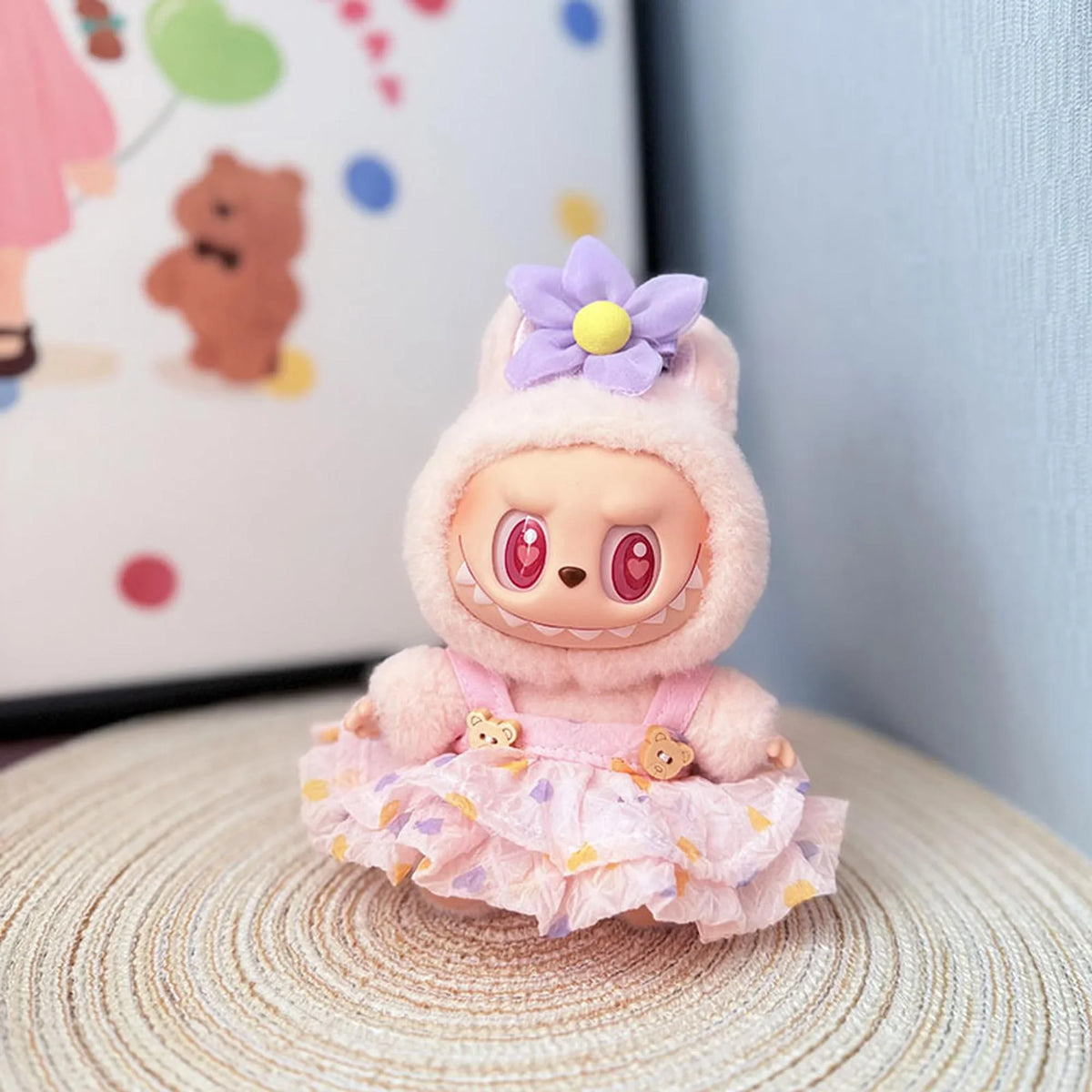 Wrinkled Love Dress In Pink