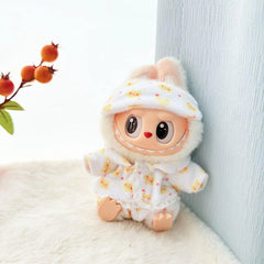 Yellow Eyemask Pajama Set With Accessories