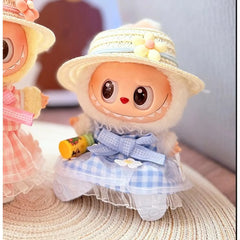 Yellow Flat Cap + Daisy Pink Plaid Skirt + Kd Yellow Leather Shoes + Yellow Water Bottle