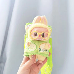 Yellow Frame Glasses + Green Chips Doll Clothes Bundle