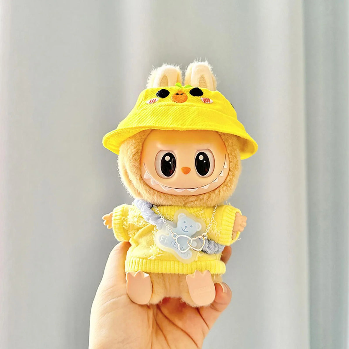 Yellow Long Grass Chicken Hat Accessory + Yellow Free And Easy Bone And Muscle