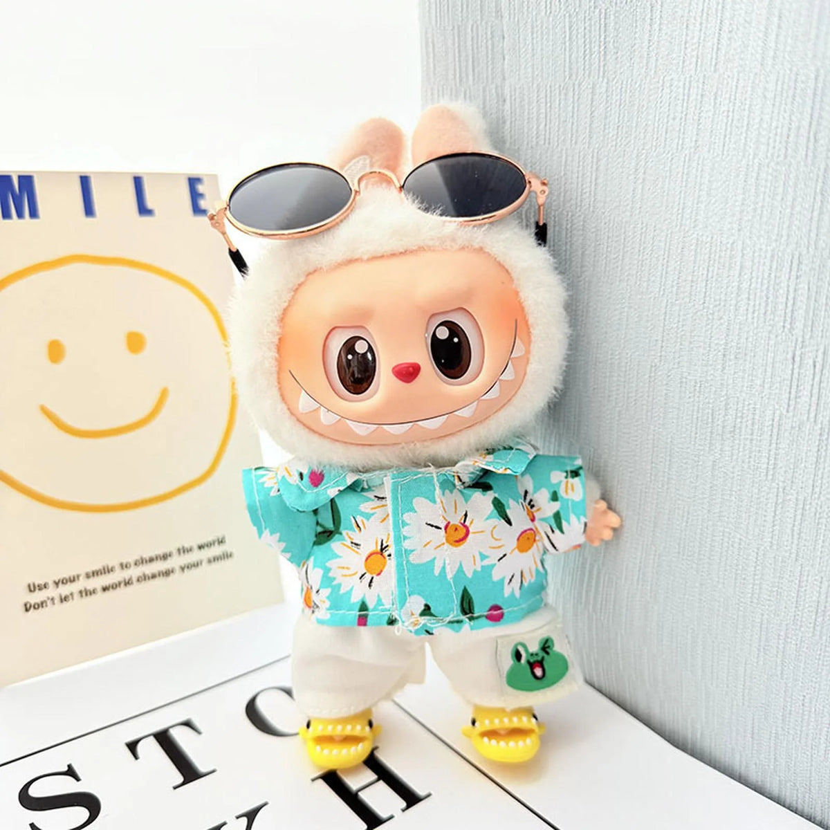 Yellow Shark Shoes + Sky Blue Beach Set